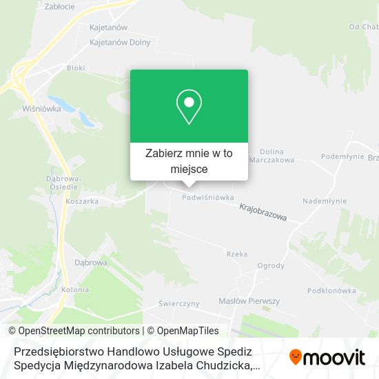 Mapa Przedsiębiorstwo Handlowo Usługowe Spediz Spedycja Międzynarodowa Izabela Chudzicka