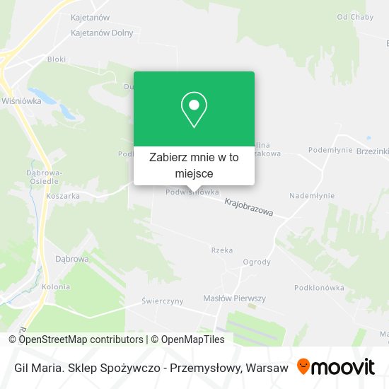 Mapa Gil Maria. Sklep Spożywczo - Przemysłowy