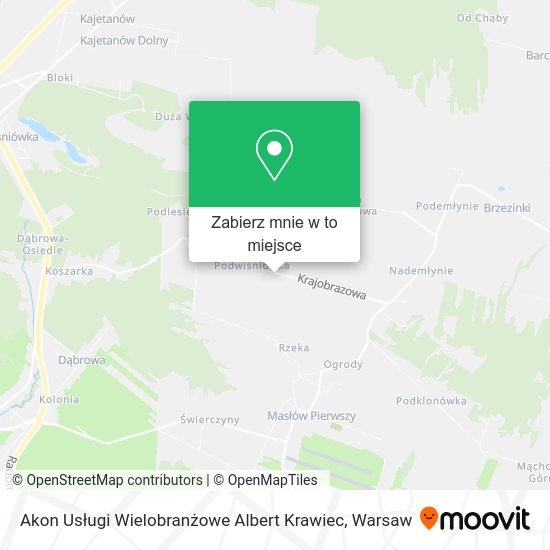 Mapa Akon Usługi Wielobranżowe Albert Krawiec