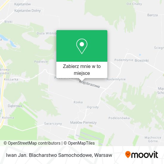 Mapa Iwan Jan. Blacharstwo Samochodowe