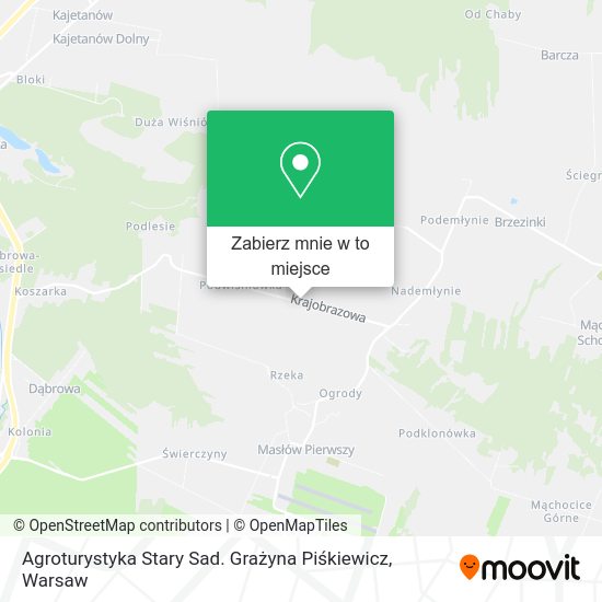 Mapa Agroturystyka Stary Sad. Grażyna Piśkiewicz