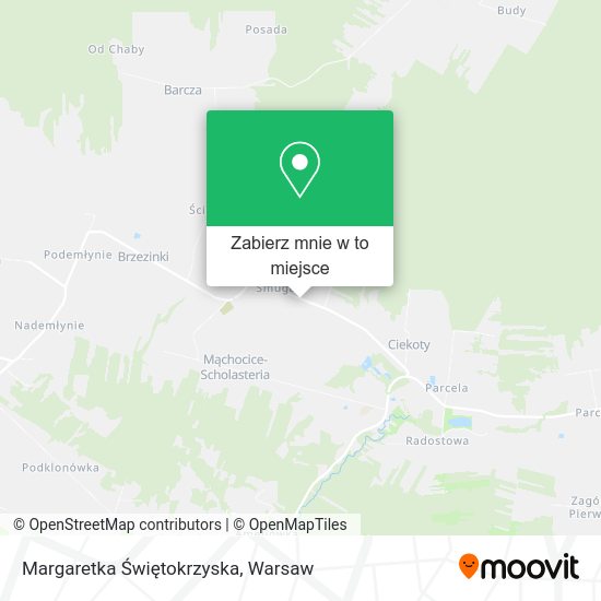 Mapa Margaretka Świętokrzyska