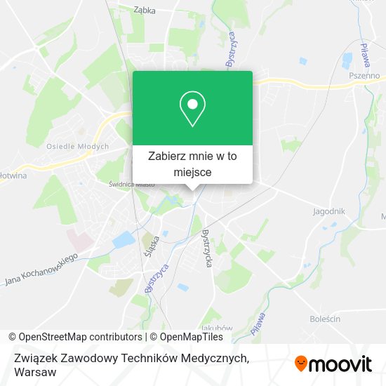 Mapa Związek Zawodowy Techników Medycznych