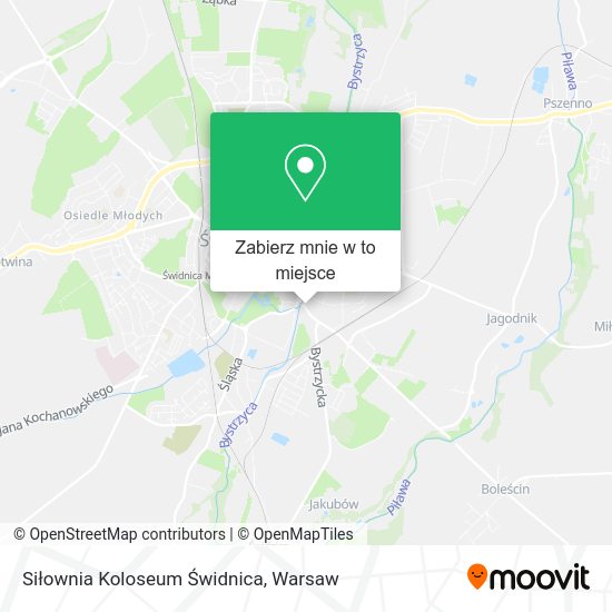 Mapa Siłownia Koloseum Świdnica