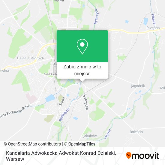 Mapa Kancelaria Adwokacka Adwokat Konrad Dzielski