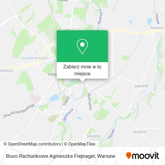 Mapa Biuro Rachunkowe Agnieszka Frejnagel