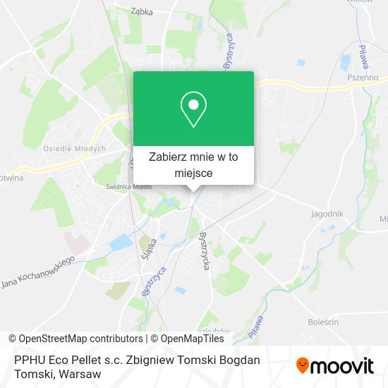 Mapa PPHU Eco Pellet s.c. Zbigniew Tomski Bogdan Tomski