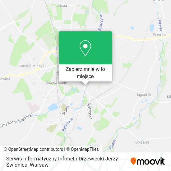 Mapa Serwis Informatyczny Infohelp Drzewiecki Jerzy Świdnica