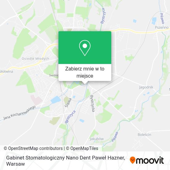 Mapa Gabinet Stomatologiczny Nano Dent Paweł Hazner