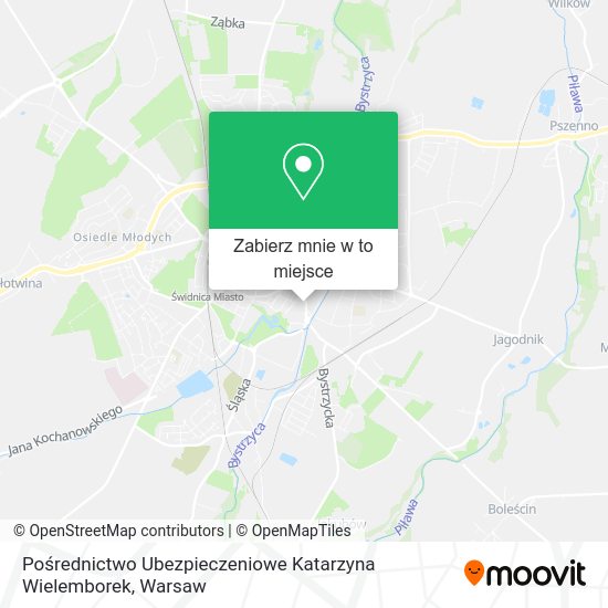 Mapa Pośrednictwo Ubezpieczeniowe Katarzyna Wielemborek