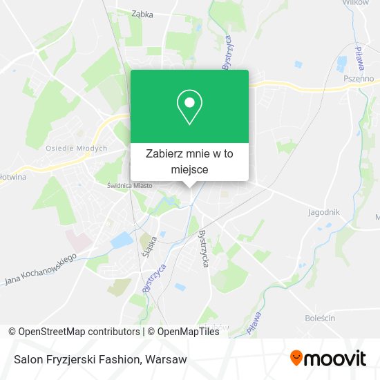 Mapa Salon Fryzjerski Fashion