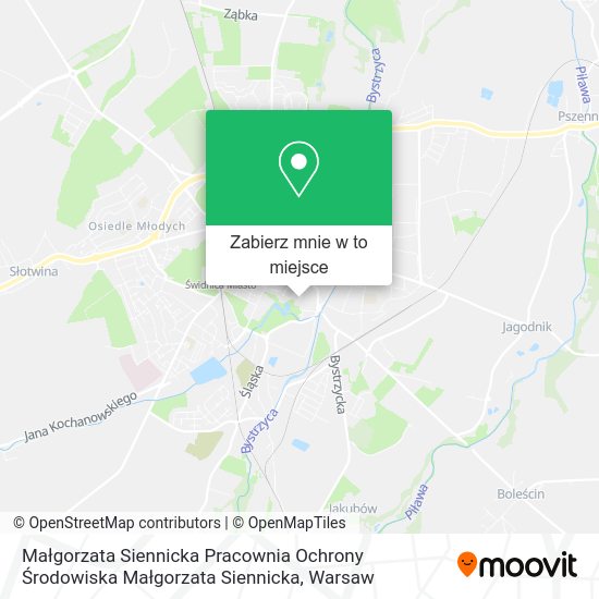 Mapa Małgorzata Siennicka Pracownia Ochrony Środowiska Małgorzata Siennicka