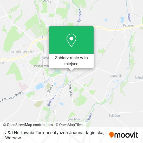 Mapa J&J Hurtownia Farmaceutyczna Joanna Jagielska