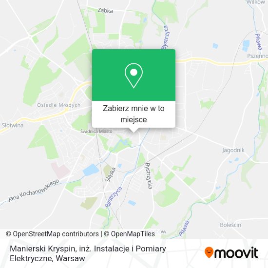 Mapa Manierski Kryspin, inż. Instalacje i Pomiary Elektryczne