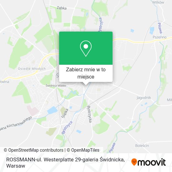 Mapa ROSSMANN-ul. Westerplatte 29-galeria Świdnicka