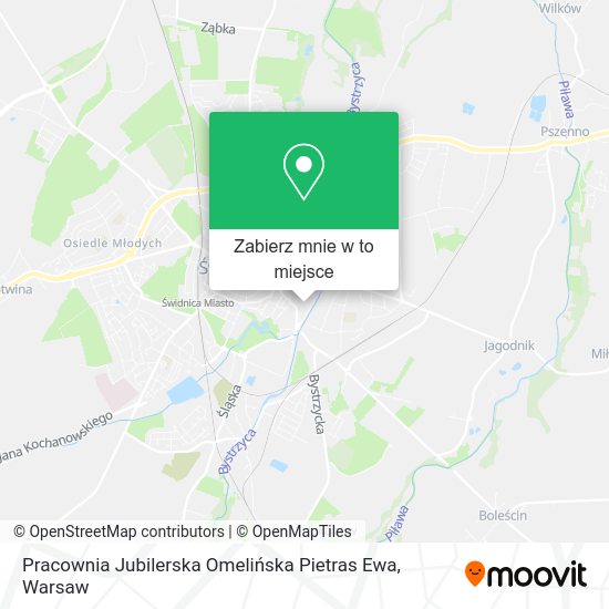 Mapa Pracownia Jubilerska Omelińska Pietras Ewa