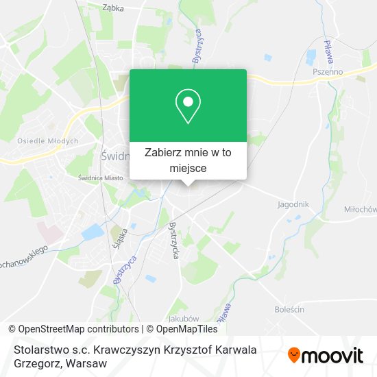 Mapa Stolarstwo s.c. Krawczyszyn Krzysztof Karwala Grzegorz