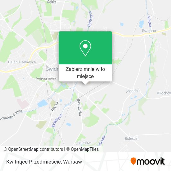 Mapa Kwitnące Przedmieście