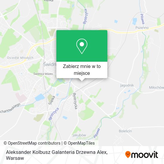 Mapa Aleksander Kolbusz Galanteria Drzewna Alex