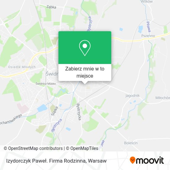 Mapa Izydorczyk Paweł. Firma Rodzinna