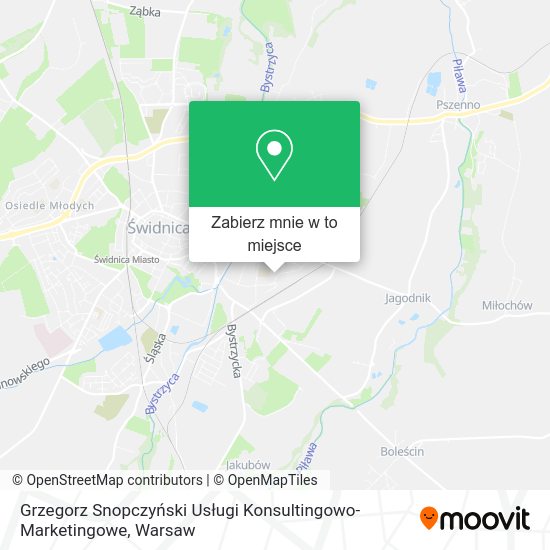 Mapa Grzegorz Snopczyński Usługi Konsultingowo-Marketingowe