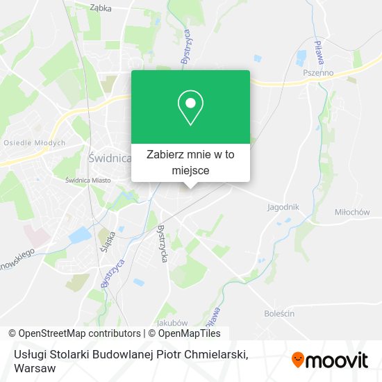 Mapa Usługi Stolarki Budowlanej Piotr Chmielarski