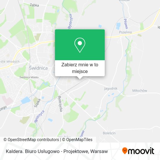 Mapa Kaldera. Biuro Usługowo - Projektowe