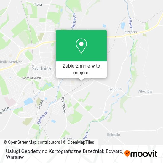 Mapa Usługi Geodezyjno Kartograficzne Brzeźniak Edward