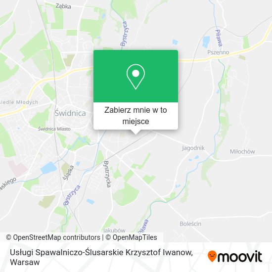 Mapa Usługi Spawalniczo-Ślusarskie Krzysztof Iwanow