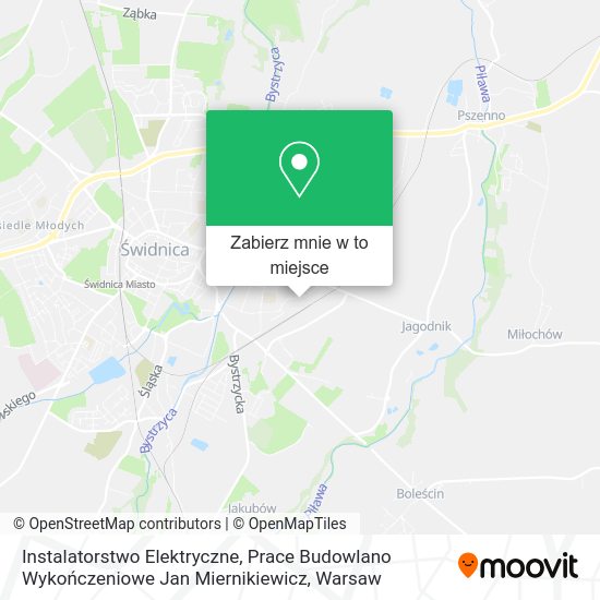 Mapa Instalatorstwo Elektryczne, Prace Budowlano Wykończeniowe Jan Miernikiewicz