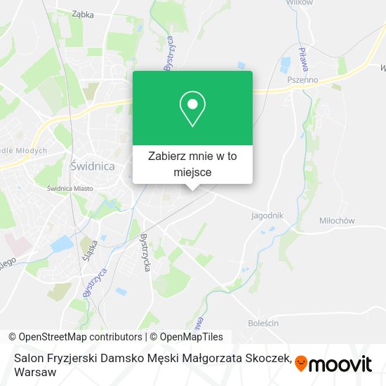 Mapa Salon Fryzjerski Damsko Męski Małgorzata Skoczek