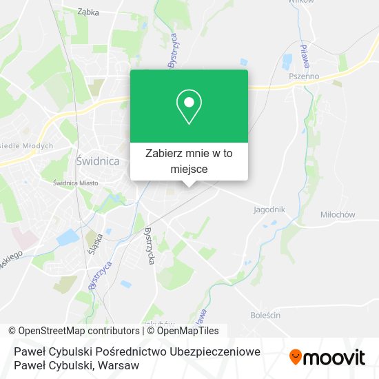 Mapa Paweł Cybulski Pośrednictwo Ubezpieczeniowe Paweł Cybulski