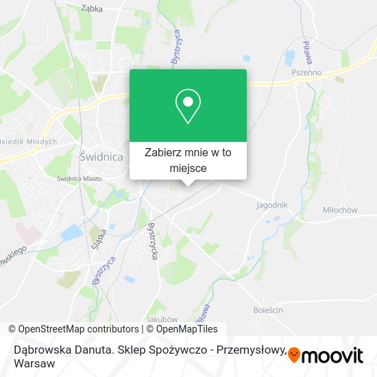 Mapa Dąbrowska Danuta. Sklep Spożywczo - Przemysłowy