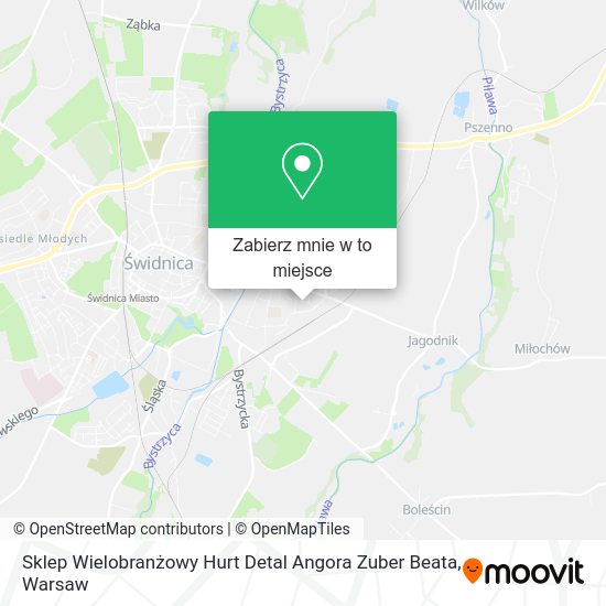 Mapa Sklep Wielobranżowy Hurt Detal Angora Zuber Beata