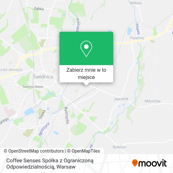 Mapa Coffee Senses Spółka z Ograniczoną Odpowiedzialnością