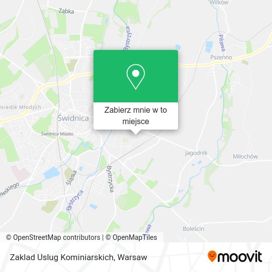 Mapa Zaklad Uslug Kominiarskich