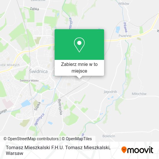 Mapa Tomasz Mieszkalski F.H.U. Tomasz Mieszkalski