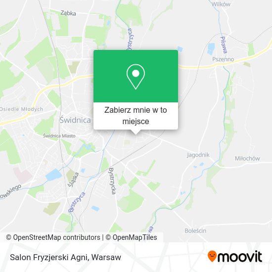 Mapa Salon Fryzjerski Agni