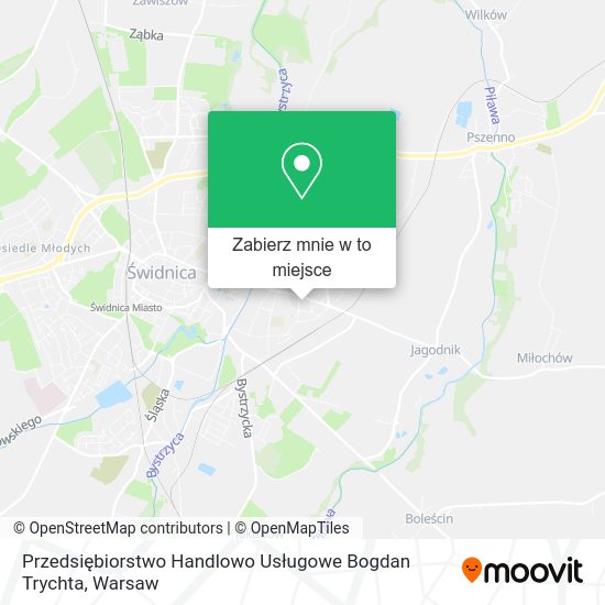 Mapa Przedsiębiorstwo Handlowo Usługowe Bogdan Trychta