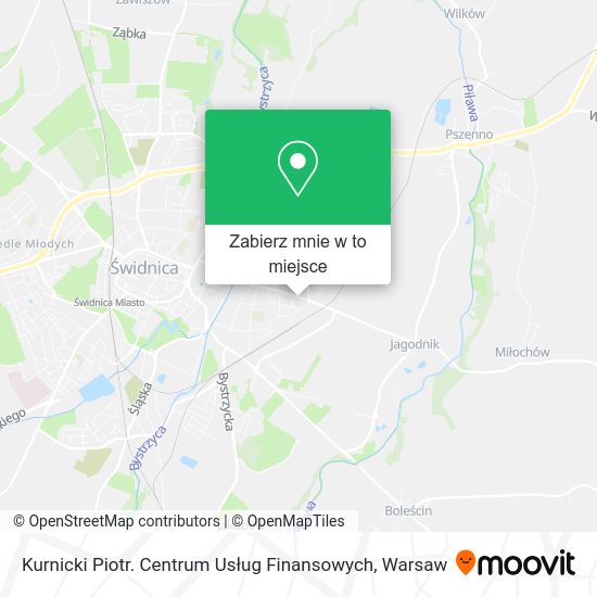 Mapa Kurnicki Piotr. Centrum Usług Finansowych