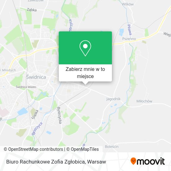 Mapa Biuro Rachunkowe Zofia Zgłobica