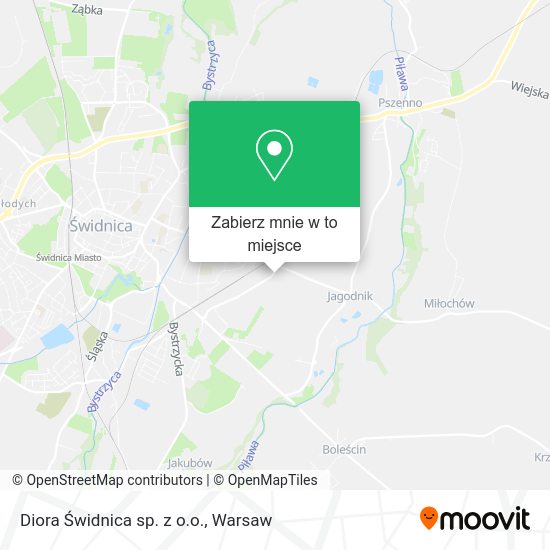 Mapa Diora Świdnica sp. z o.o.