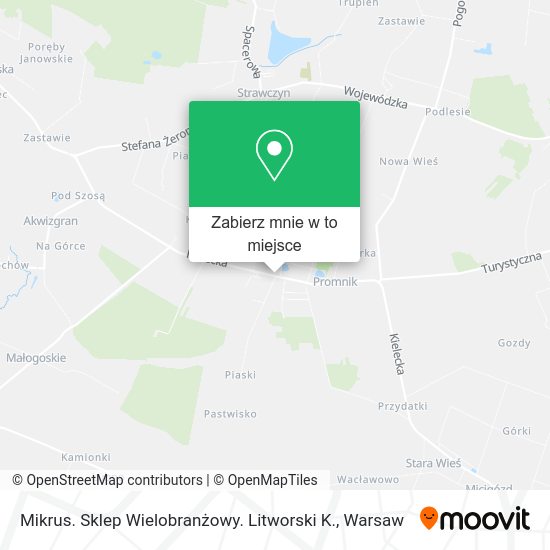 Mapa Mikrus. Sklep Wielobranżowy. Litworski K.