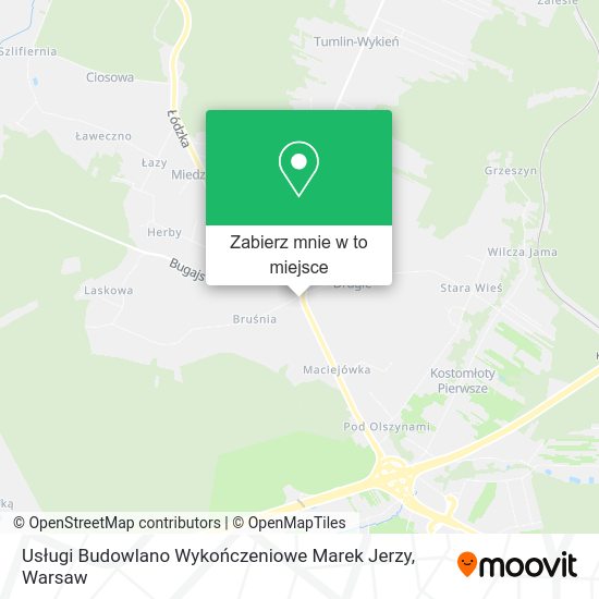 Mapa Usługi Budowlano Wykończeniowe Marek Jerzy