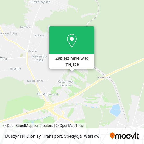 Mapa Duszynski Dionizy. Transport, Spedycja