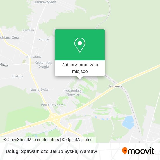 Mapa Usługi Spawalnicze Jakub Syska