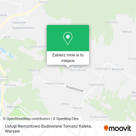 Mapa Usługi Remontowo Budowlane Tomasz Kaleta