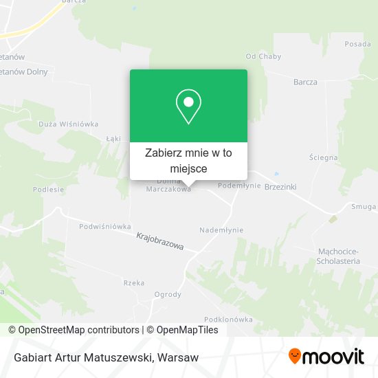 Mapa Gabiart Artur Matuszewski