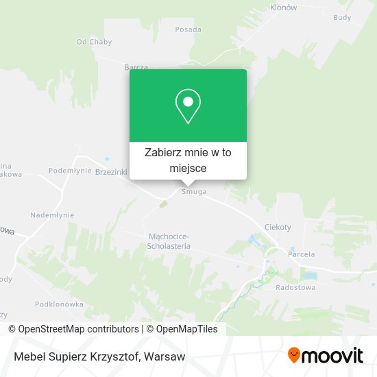 Mapa Mebel Supierz Krzysztof