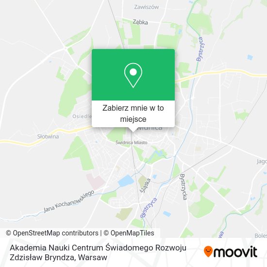 Mapa Akademia Nauki Centrum Świadomego Rozwoju Zdzisław Bryndza